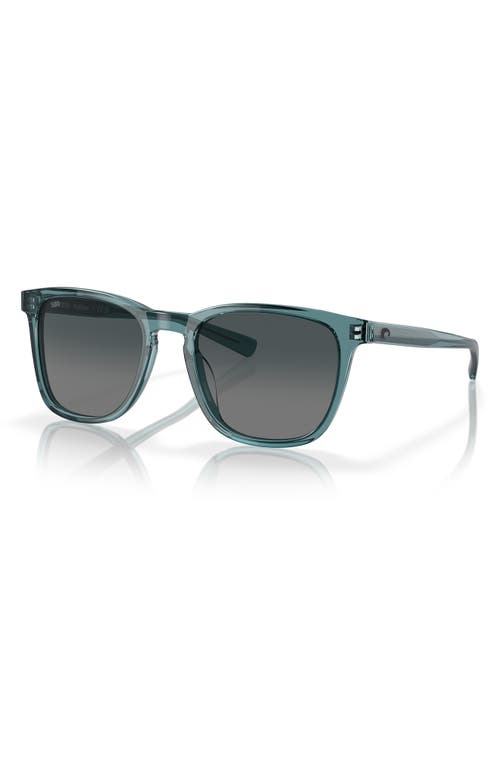 Costa Del Mar Sullivan 53mm Gradient Polarized Square Sunglasses In Blue