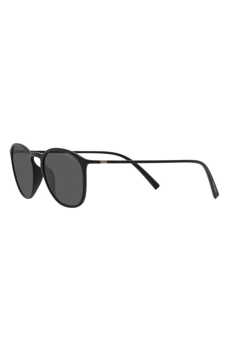 Armani Exchange 52mm Square Sunglasses, Alternate, color, Matte Black