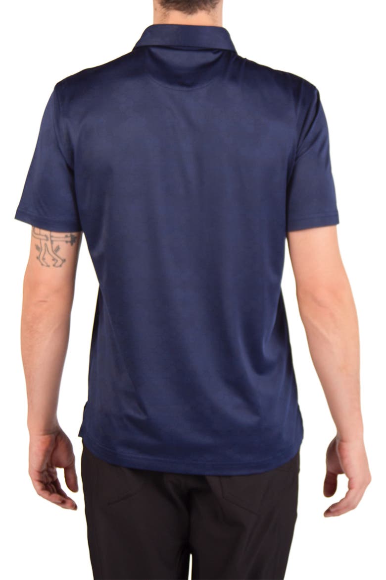 Honeycomb Textured Performance Polo, Alternate, color, NAVY