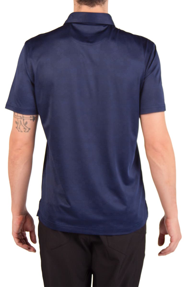 TailorByrd Honeycomb Textured Performance Polo, Alternate, color, Navy