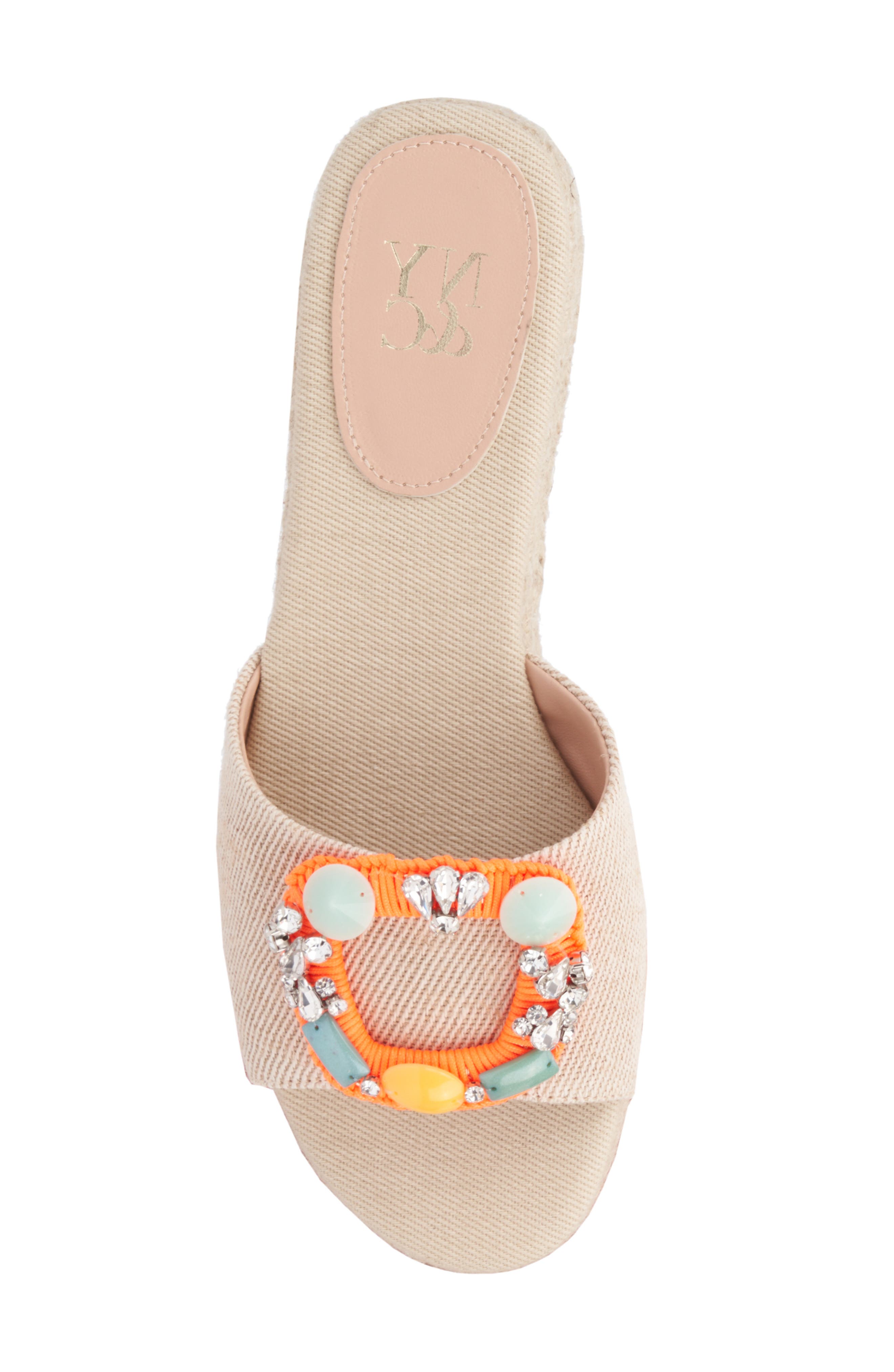 NEW YORK AND COMPANY Tao Slide Sandal, Alternate, color, Natural