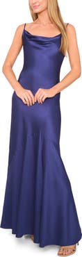 Ted Baker Myla Cowl Neck Satin Maxi Dress