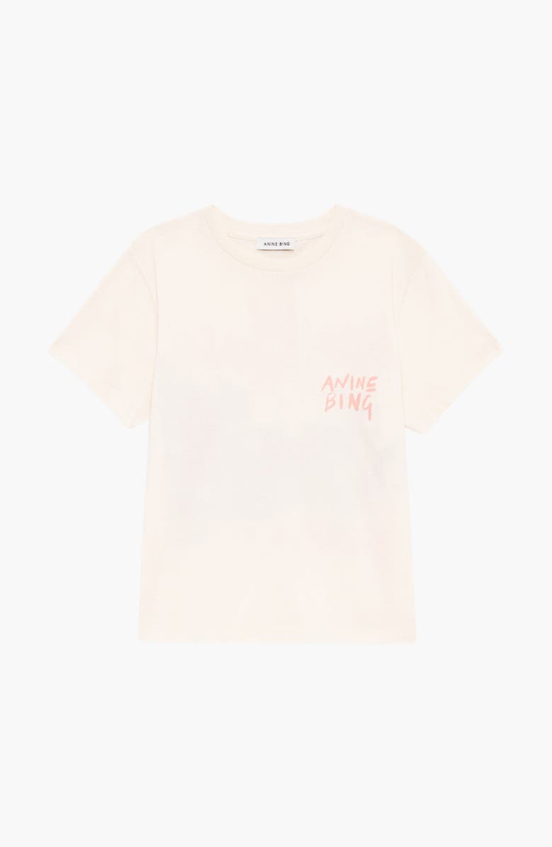 ANINE BING Shelley Surfer Tee, Alternate, color, Washed Buttercream