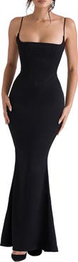 HOUSE OF CB Olivette Corset Maxi Dress