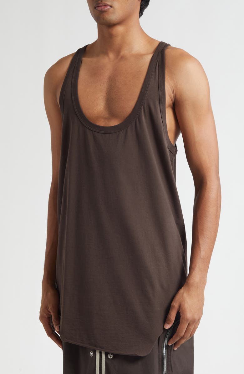Rick Owens Pony Tank, Alternate, color, Dark Dust