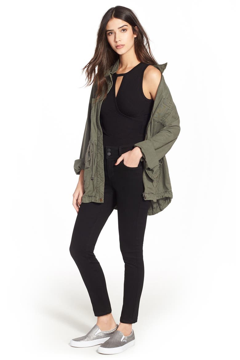 Cargo Anorak Jacket, Alternate, color, OLIVE DARK