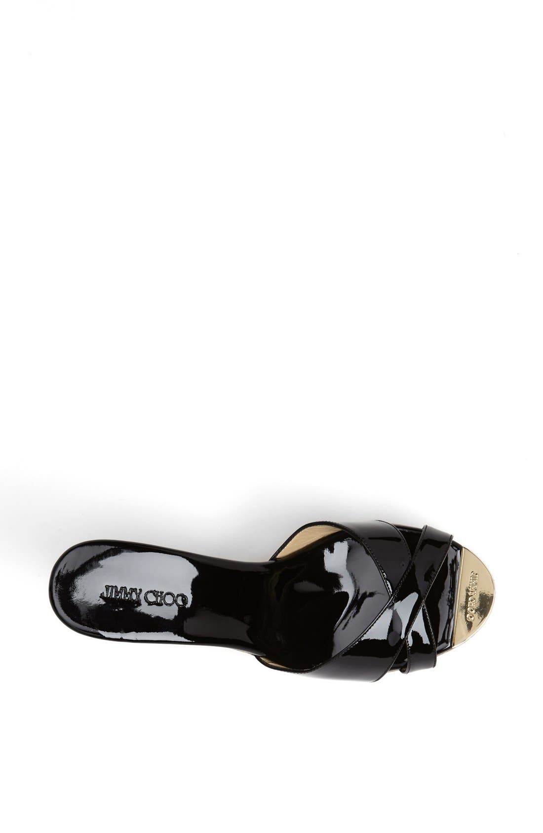 Jimmy Choo 'Pandora' Cork Wedge Sandal, Alternate, color, 