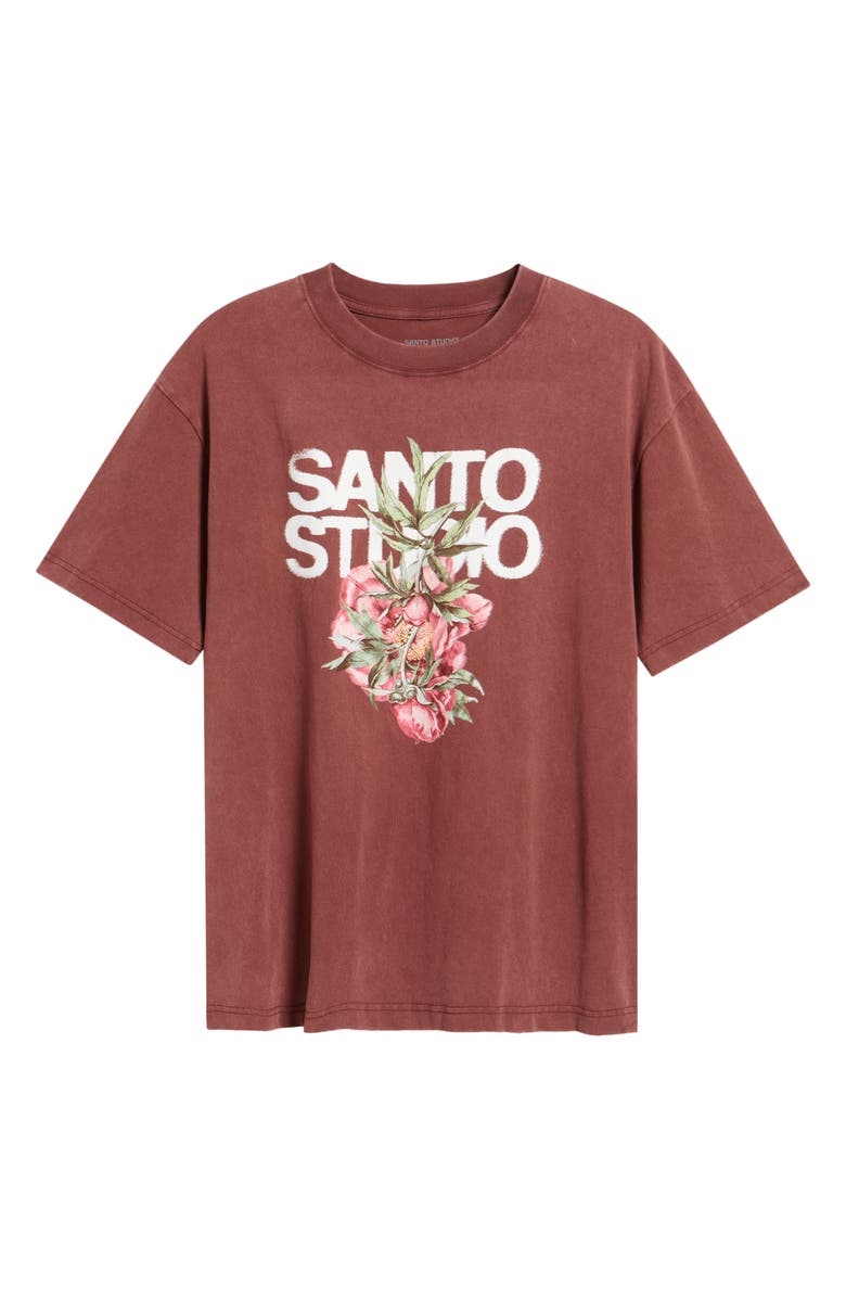 SANTO STUDIO Flower Drappo Graphic T-Shirt, Alternate, color, 