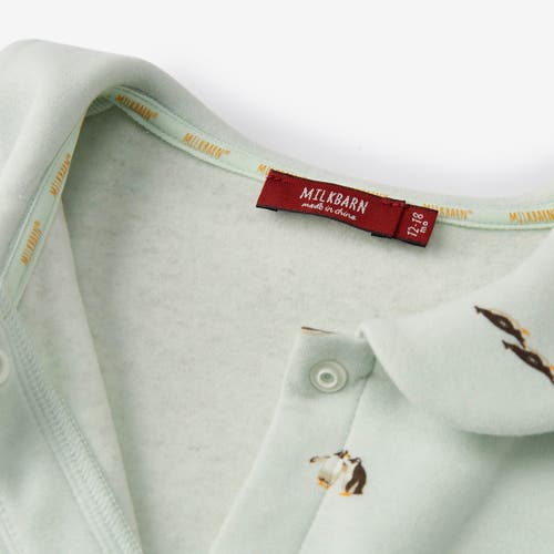 Milkbarn Stretch Fleece Collar Jumpsuit