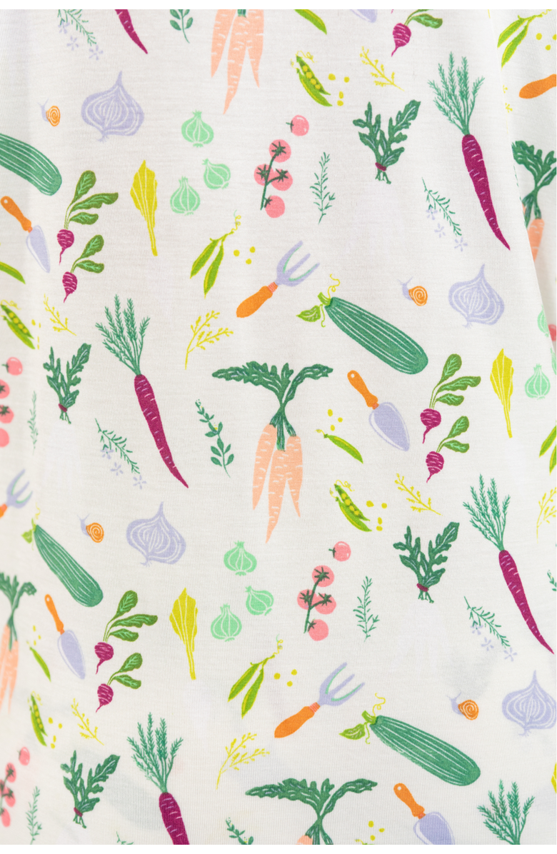 In My Sundays Short Sleeve & Cropped Pant Pajama Set, Alternate, color, Garden Party