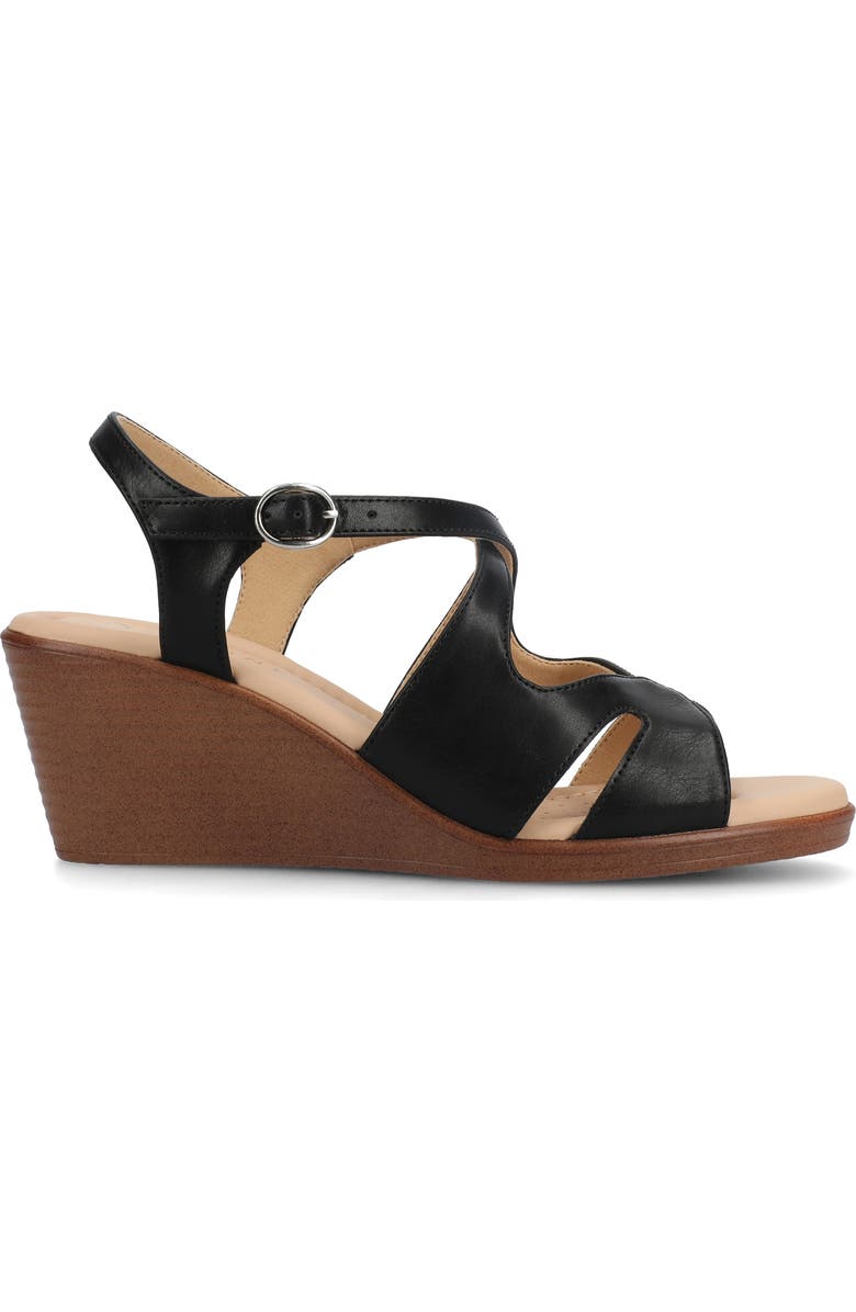 Journee Collection Kedzie II Wedge Sandal - Extra Wide Width Available, Alternate, color,