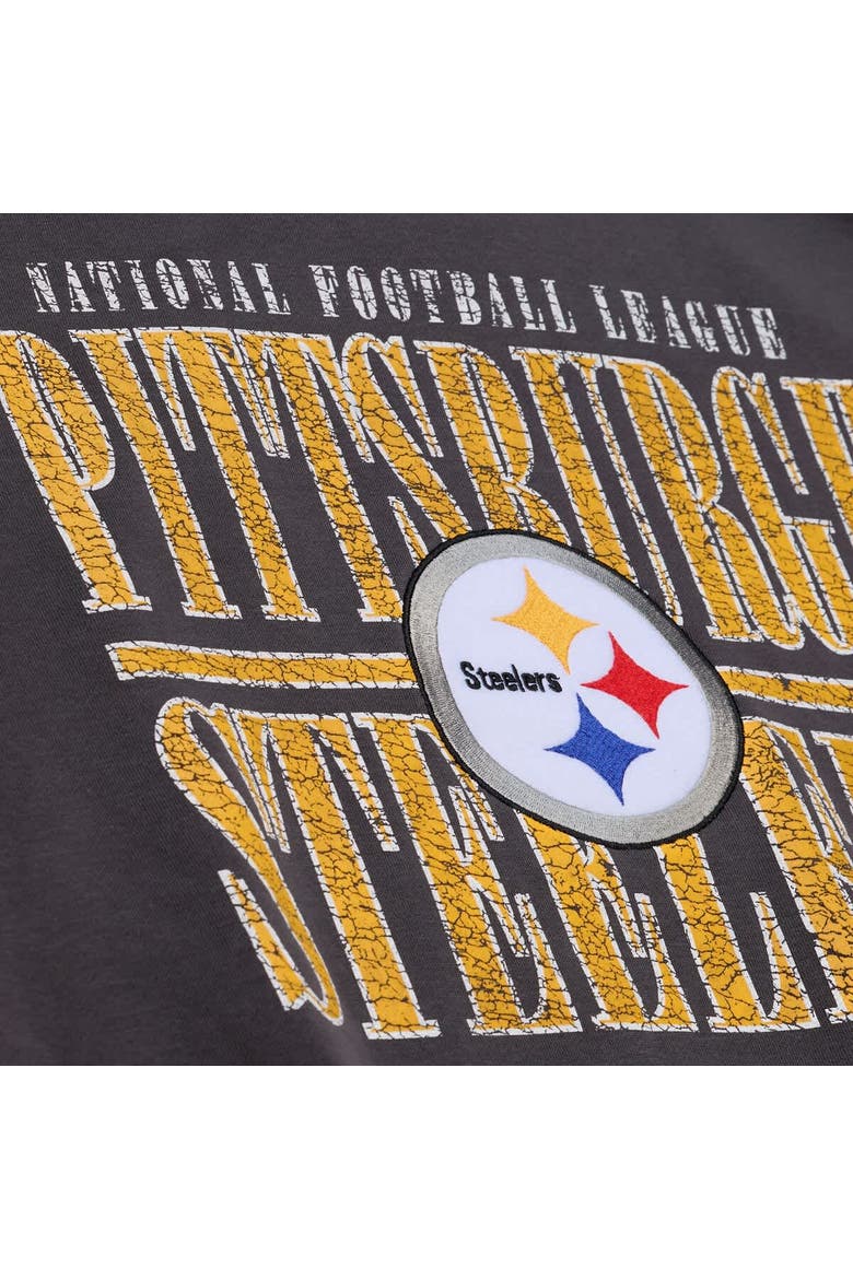 Men's Mitchell & Ness Black Pittsburgh Steelers Downtown Collection Fleece Sweatshirt, Alternate, color, Black