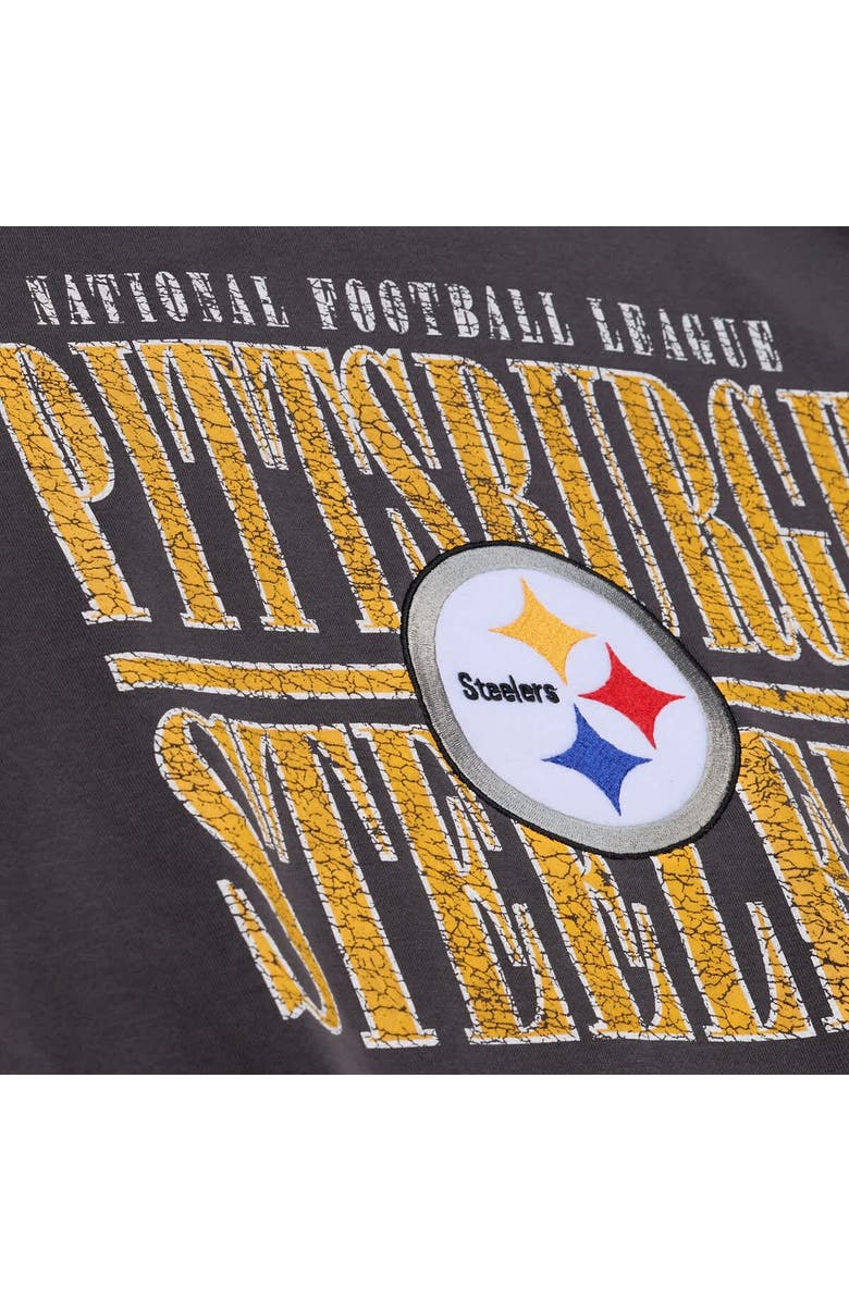 Mitchell & Ness Men's Mitchell & Ness Black Pittsburgh Steelers Downtown Collection Fleece Sweatshirt, Alternate, color, Black