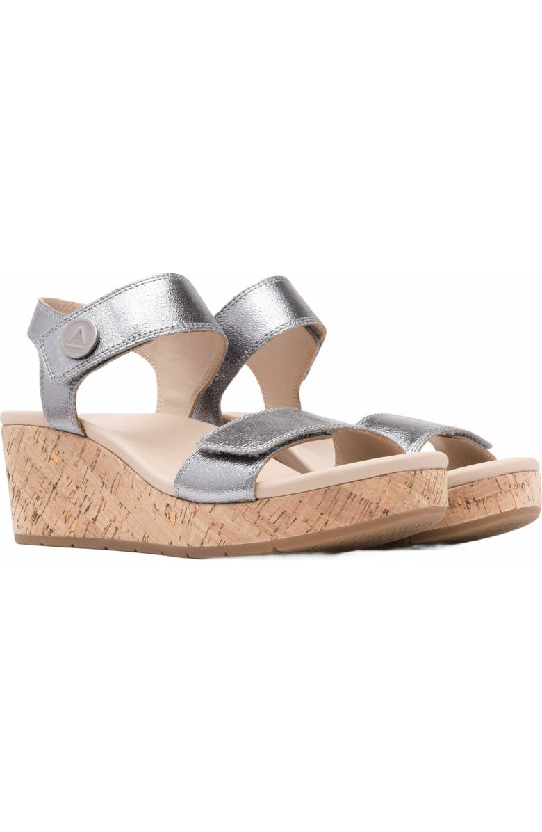 ABEO Riviera Strap Sandal, Alternate, color, Pewter - Regular