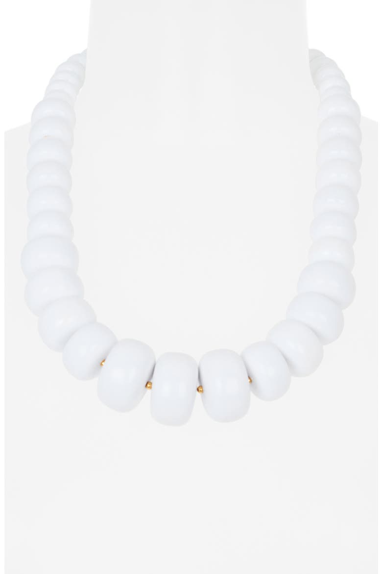 Beaded Necklace, Alternate, color, WHITE