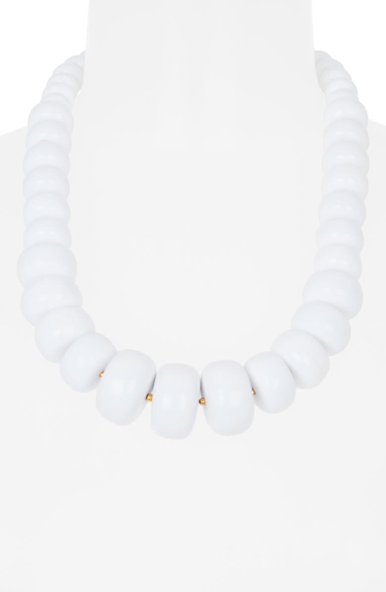 Kenneth Jay Lane Beaded Necklace, Alternate, color, White