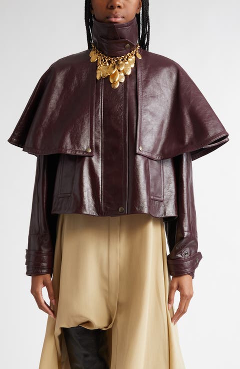 Glossy Lambskin Leather Jacket