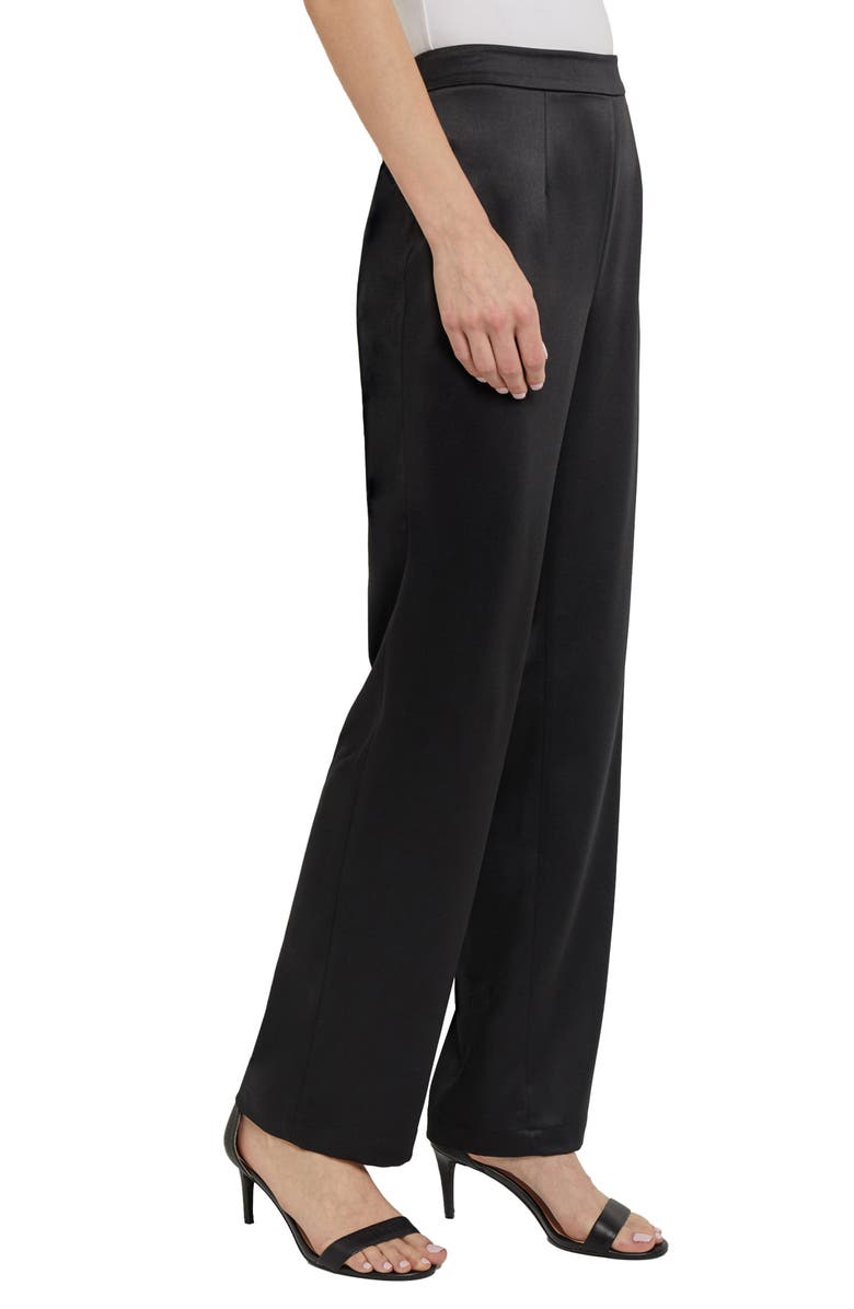 Misook Crêpe de Chine Straight Leg Pants, Alternate, color,