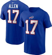 Nike Men's Nike Josh Allen Royal Buffalo Bills Player Name & Number T-Shirt