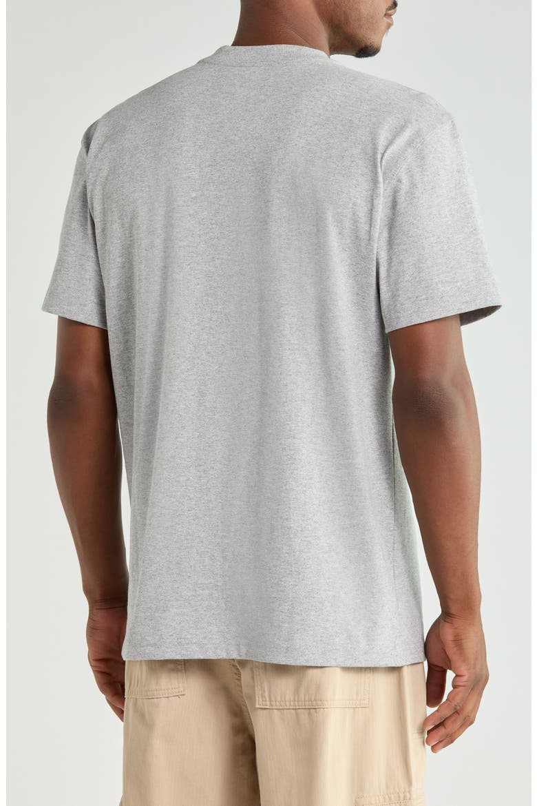 Relaxed Fit Heavyweight Henley T-Shirt, Alternate, color, HEATHER GRAY