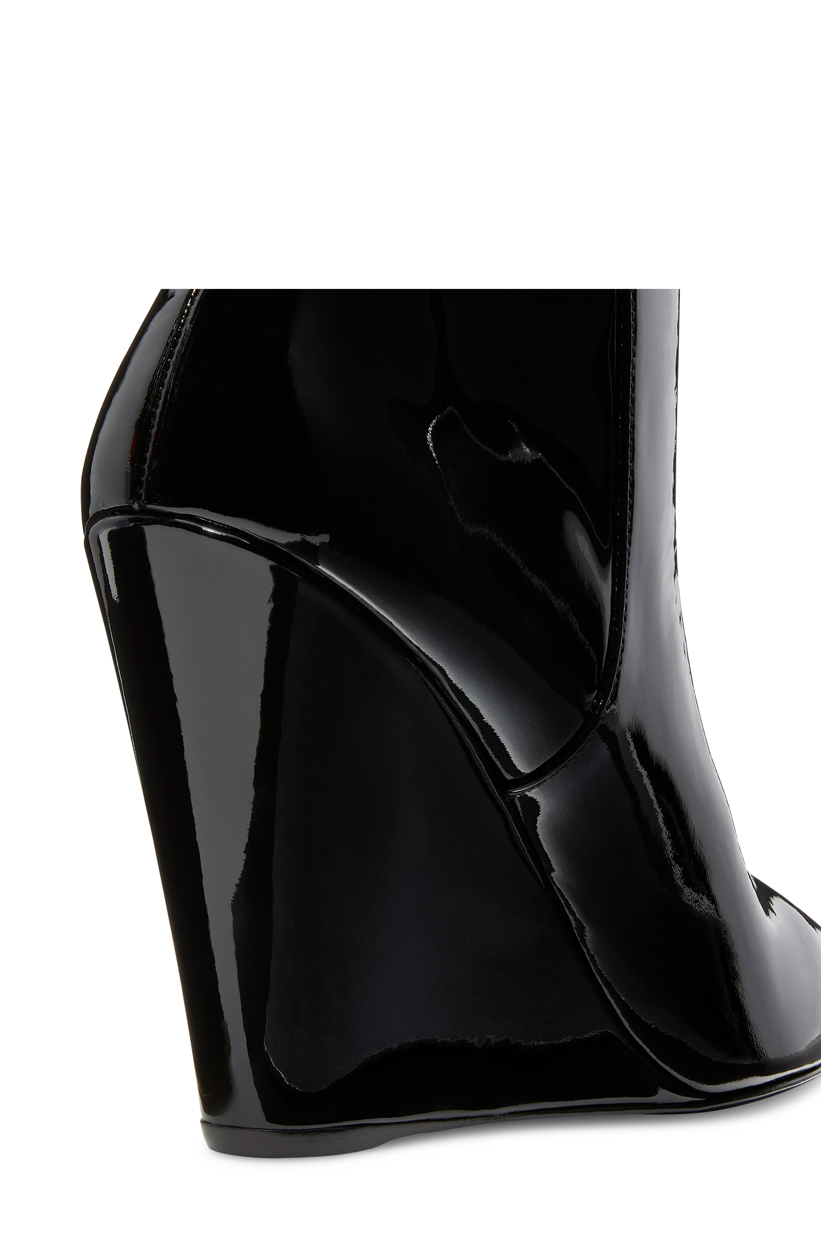 Stuart Wedge 100 Zip Bootie, Alternate, color, BLACK