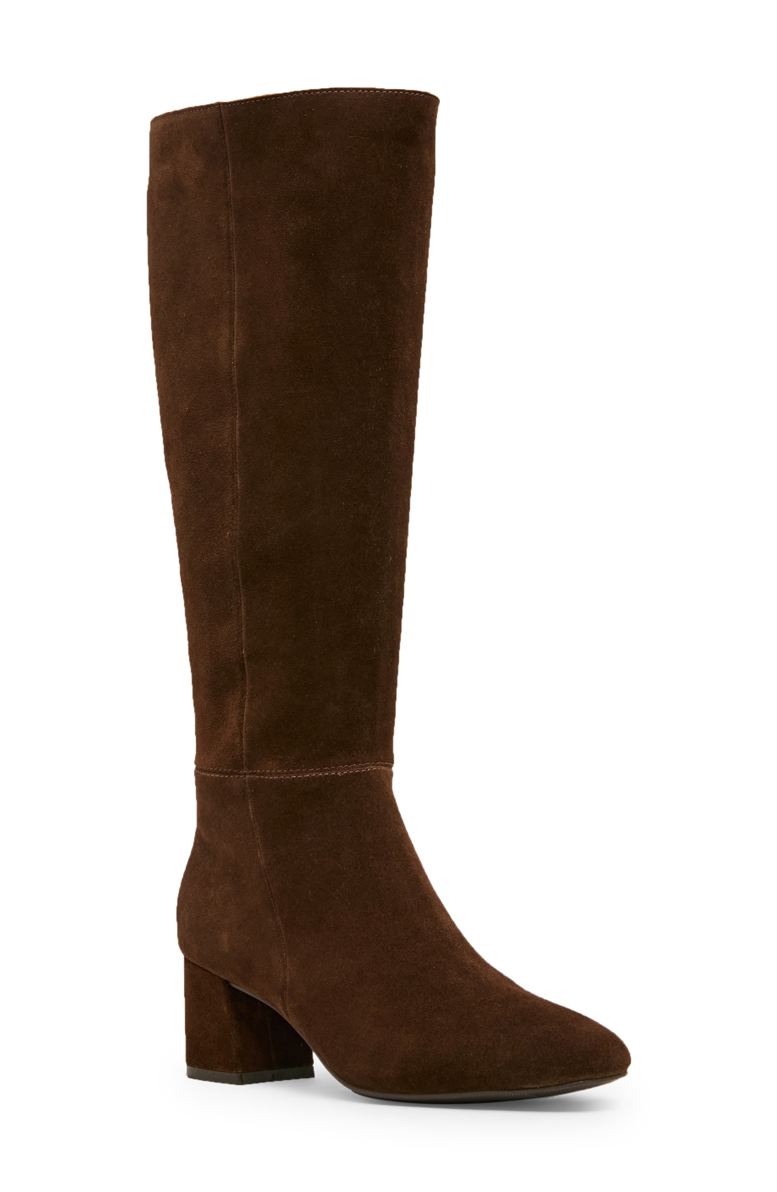 Alexis Waterproof Knee High Boot, Main, color, CHOCOLATE SUEDE