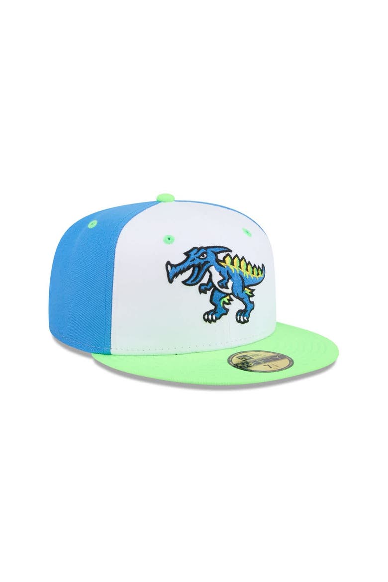 Men's New Era  White Myrtle Beach Pelicans Theme Nights 59FIFTY Fitted Hat, Alternate, color, White
