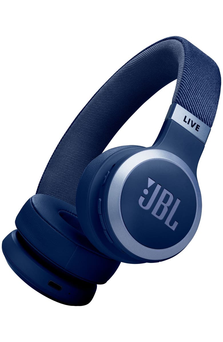 JBL Live 670NC Wireless On-Ear Headphones with True Adaptive Noise Cancelling, Main, color, Blue
