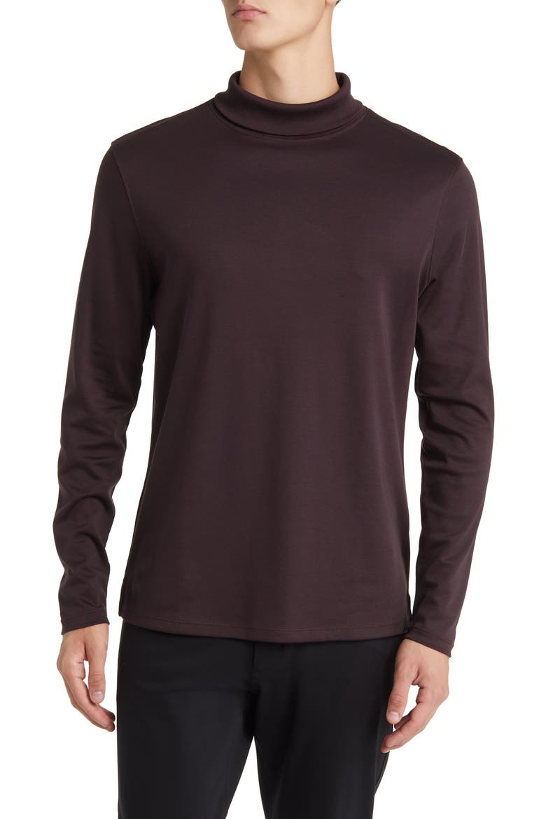 Georgia Cotton Turtleneck, Main, color, PORT