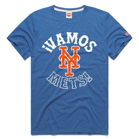 Men's Homage  Royal New York Mets Vamos Tri-Blend T-Shirt