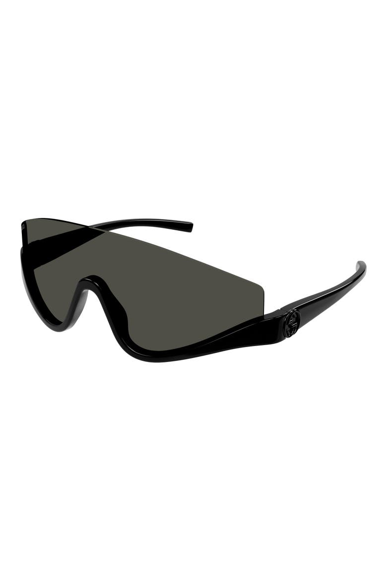 99mm Oversize Mask Sunglasses, Alternate, color, BLACK