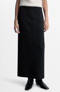 MANGO Back Slit Maxi Skirt