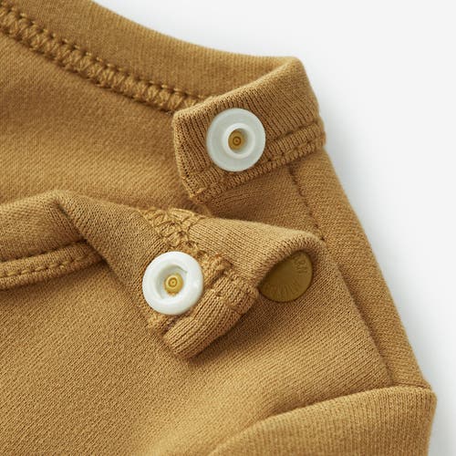 Milkbarn Brushed Long Sleeve One Piece In Brown