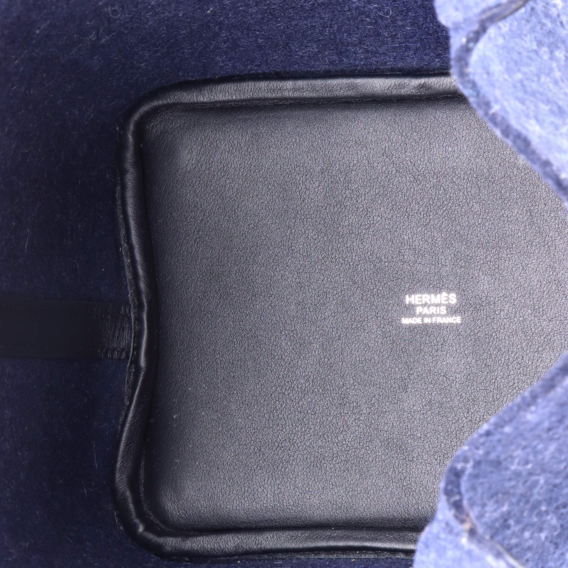 Pre-Owned Hermes Picotin Lock Bag Felt with Leather PM, Alternate, color, Bleu Nuit