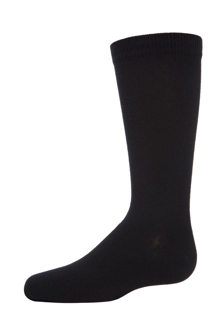 Boys' 3 Pair Pack Flat Cellulose Blend Crew Socks, Alternate, color, Black