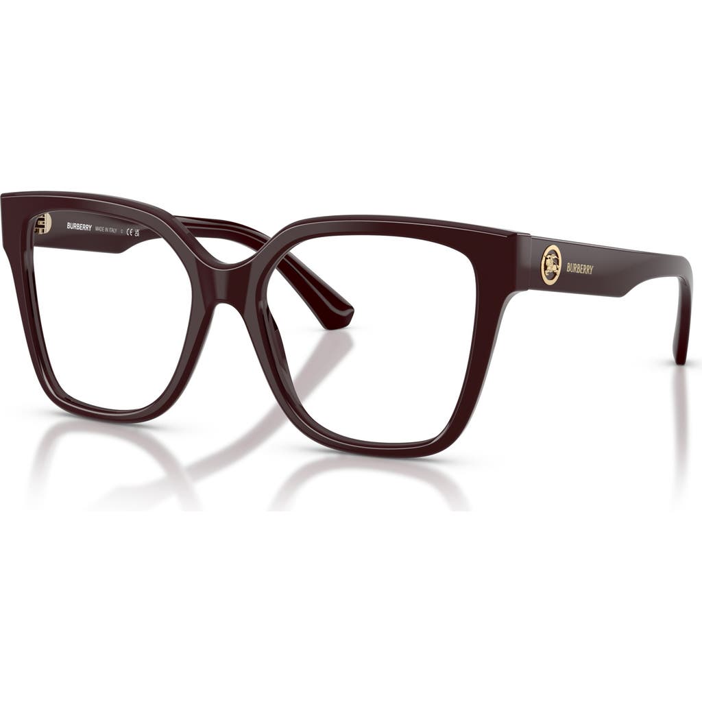 Burberry 53mm Square Optical Glasses In Brown