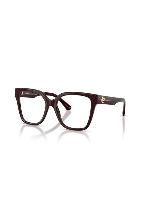Burberry 51mm Square Optical Glasses In Brown