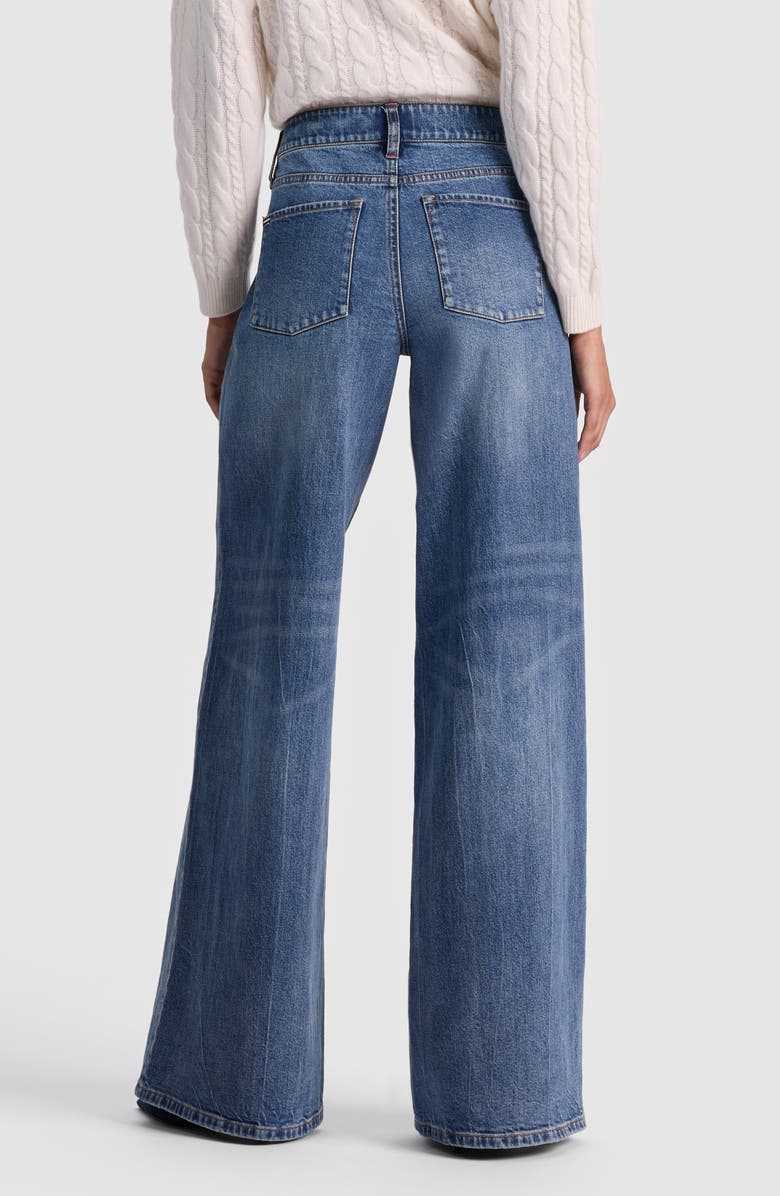 Alice + Olivia Chic Wide Leg Jeans, Alternate, color, Brooklyn Blue