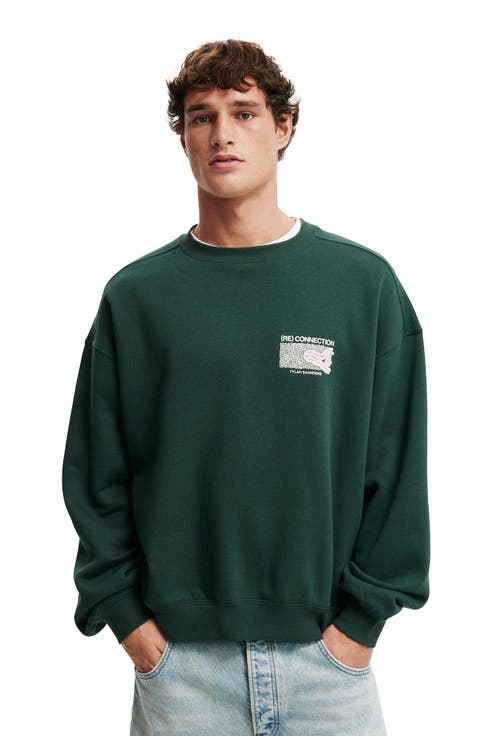 Men's Tylah Saunders Box Fit Crew Sweater