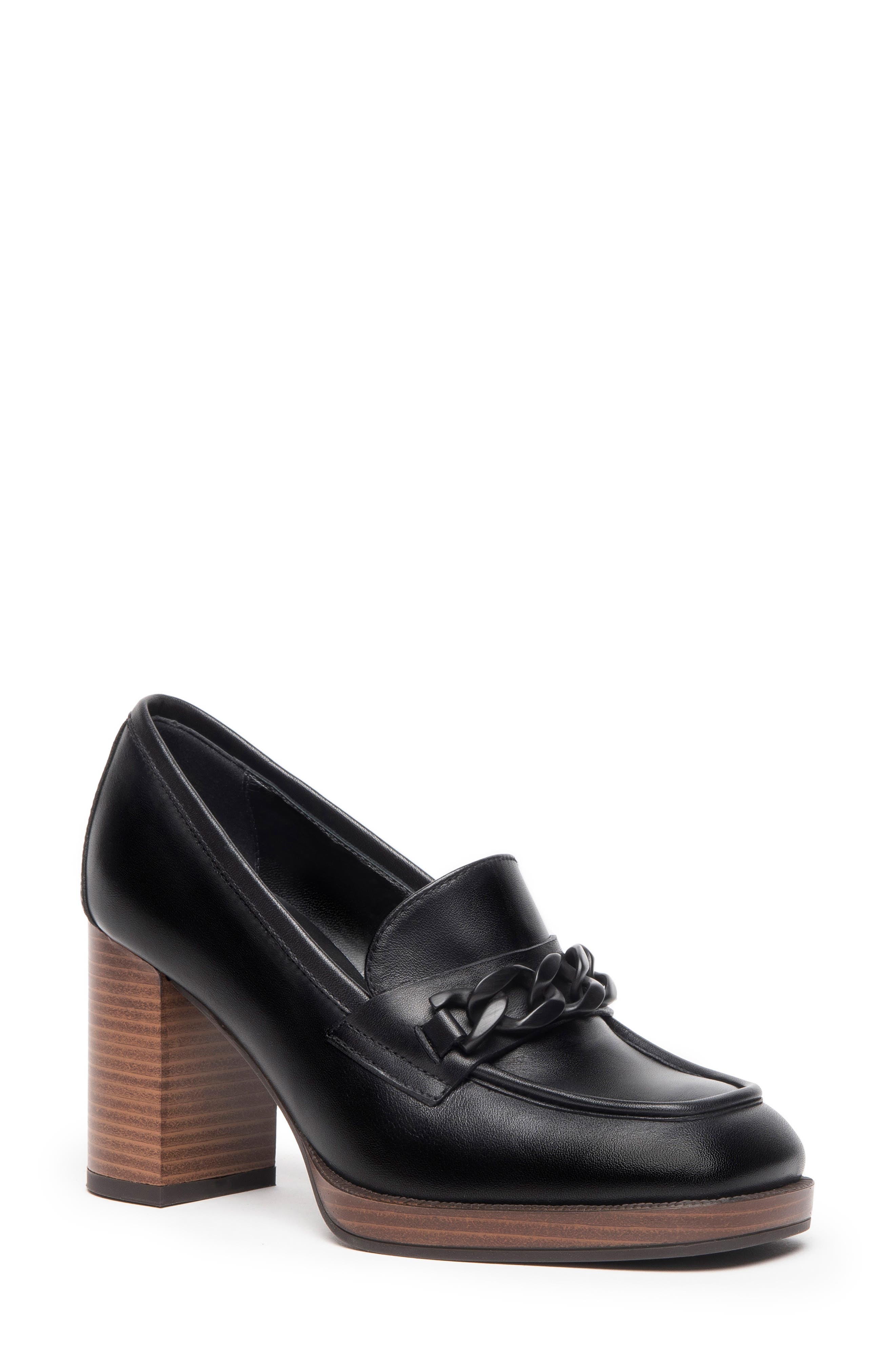NeroGiardini Block Heel Loafer Pump, Main, color, 