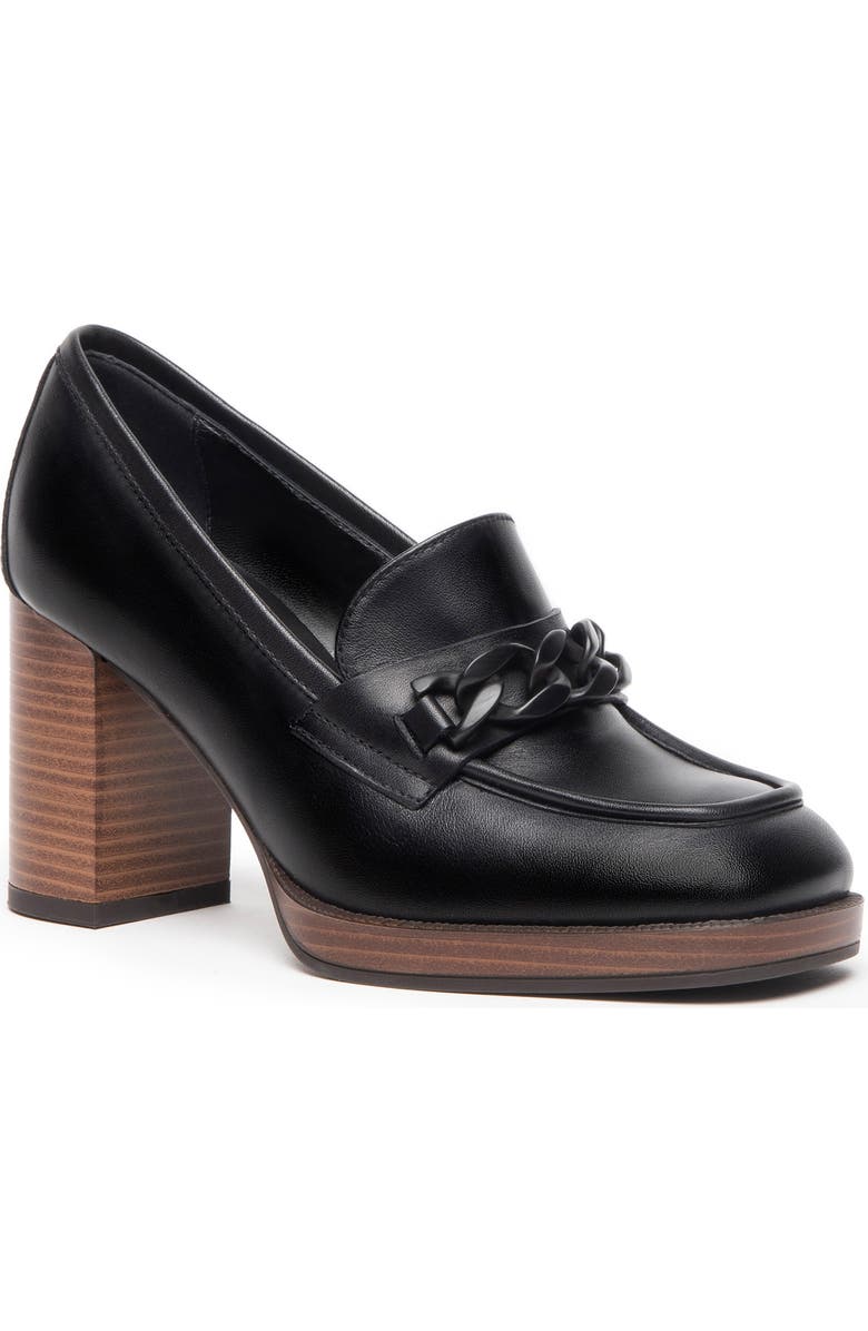 NeroGiardini Block Heel Loafer Pump, Main, color,