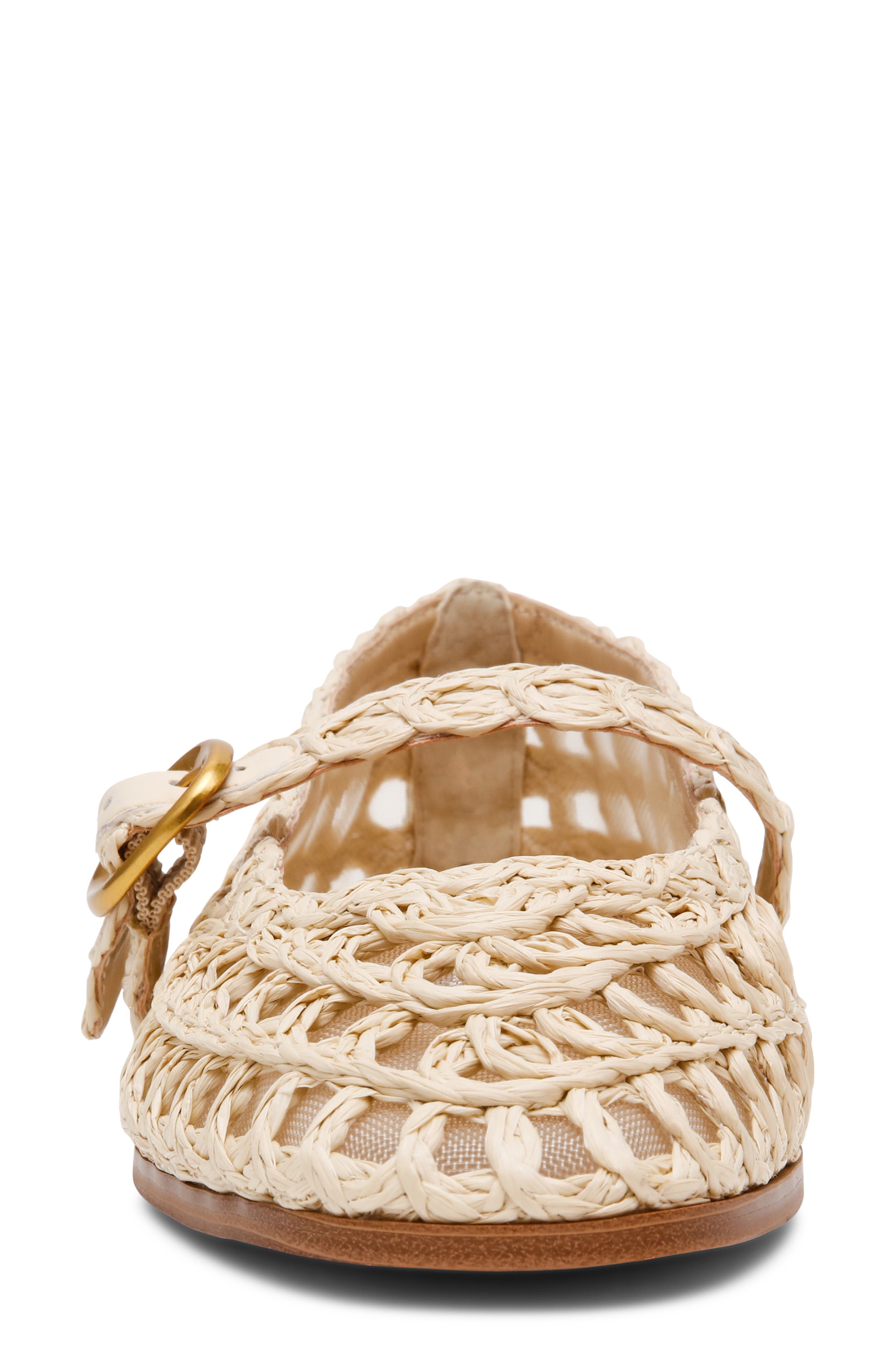 Melody Raffia Mary Jane Flat, Alternate, color, NATURAL RAFFIA