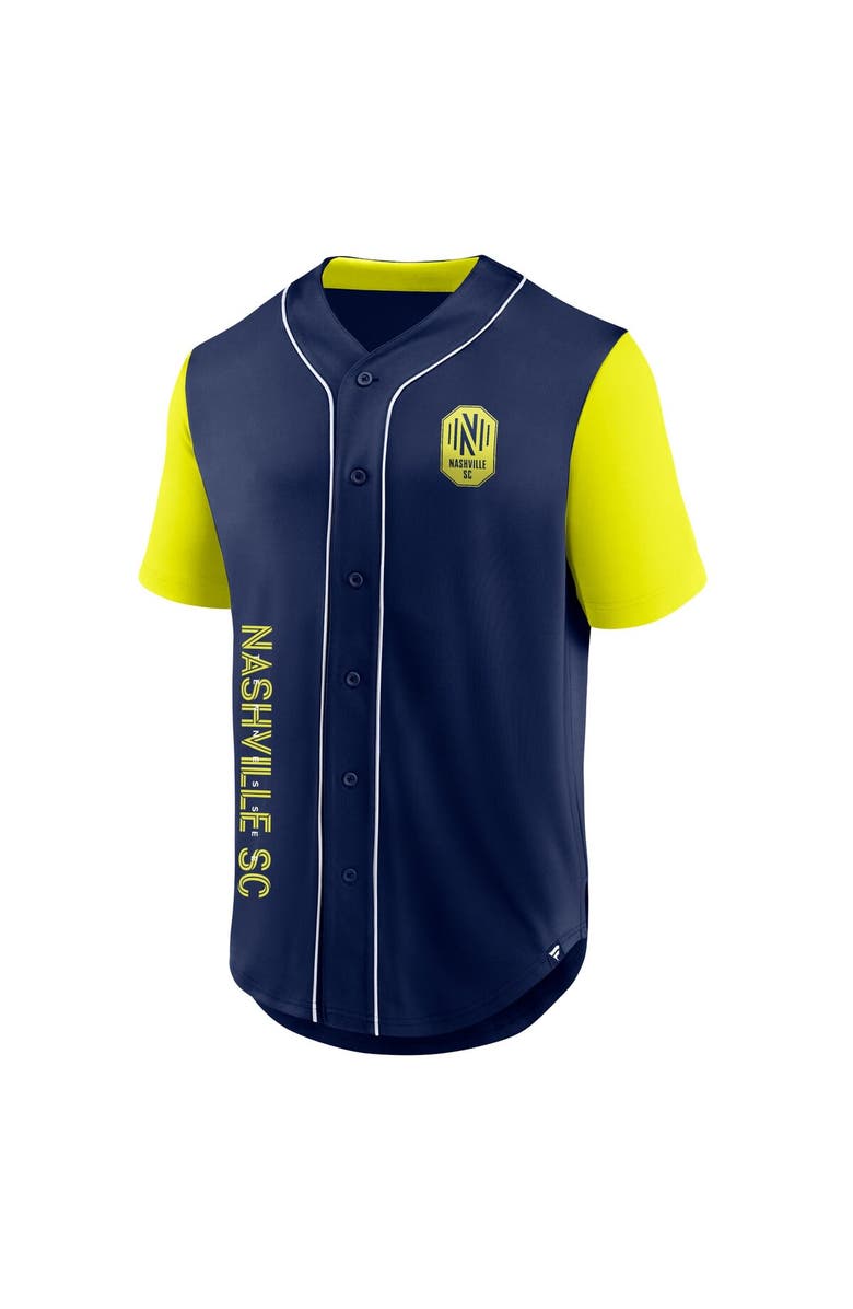 FANATICS Men's Fanatics Navy Nashville SC Balance Fashion Baseball Jersey, Alternate, color, Navy
