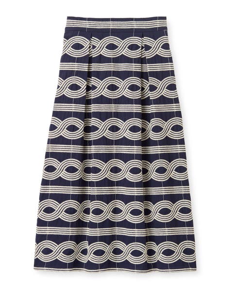 Bea Embroidered Midi Skirt