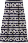Cartolina Bea Embroidered Midi Skirt