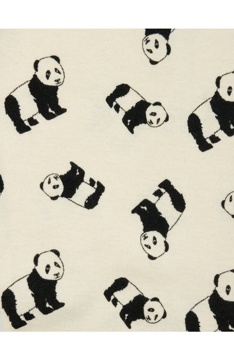 Leveret Two-Piece Cotton Printed Matching Family Pajamas, Animal Friends, Alternate, color, Panda