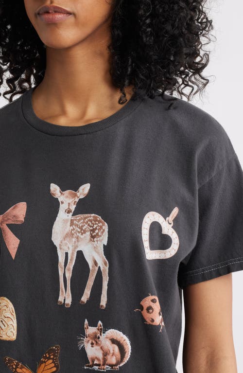 Vinyl Icons Vintage Animals Cotton Graphic T-shirt