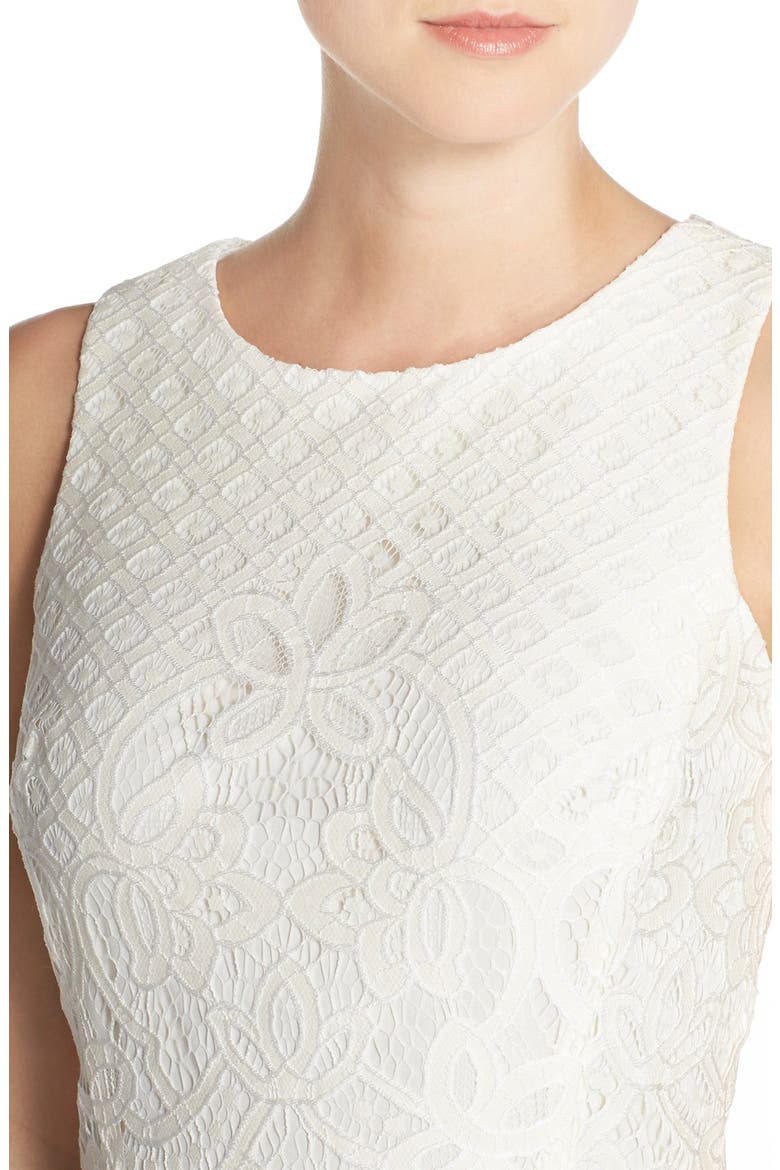 Lace A-Line Dress, Alternate, color, IVORY