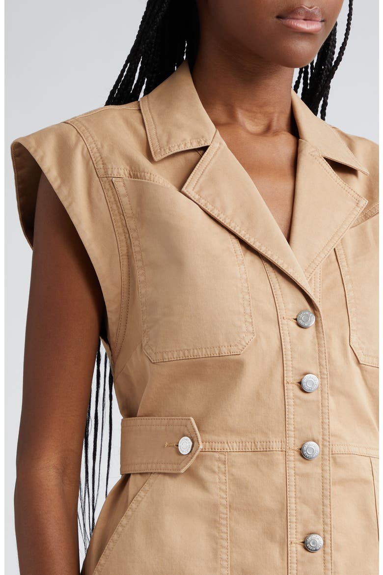 Jax Stretch Cotton Twill Minidress, Alternate, color, KHAKI