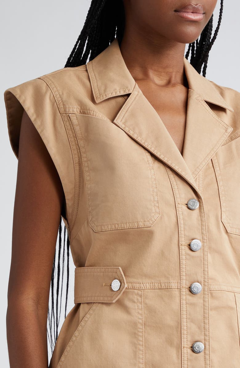 Veronica Beard Jax Stretch Cotton Twill Minidress, Alternate, color,